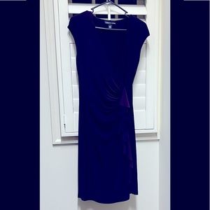 Dressy cap sleeve purple dress. Worn once.